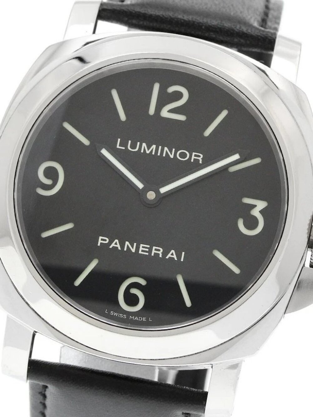 PANERAI Luminor Base 44MM PAM00112 Black Dial Hand Winding Men's Watch_957588